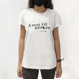 Camiseta Diseñador en blanco - Mujer